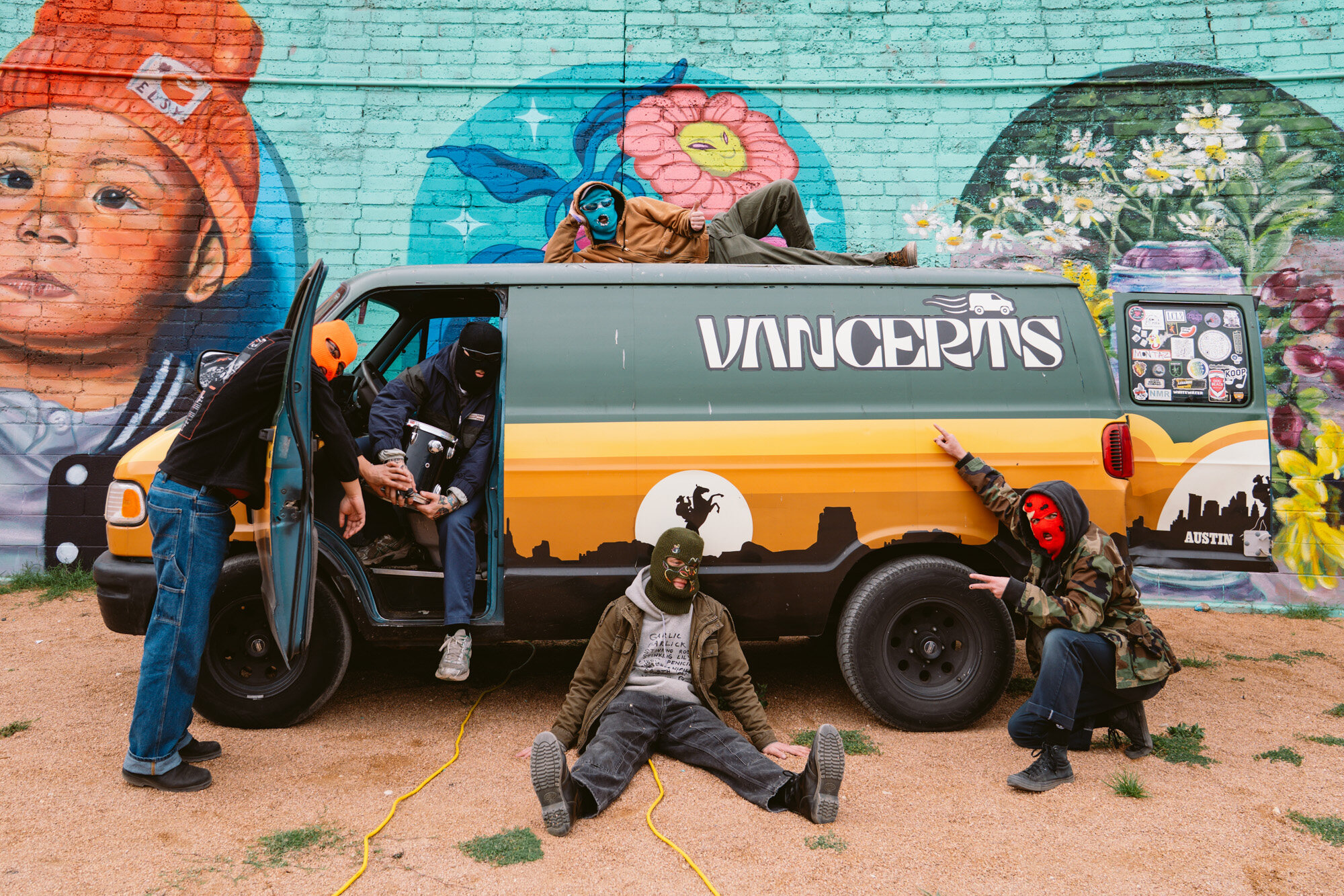 Artists with the VANCERTS van